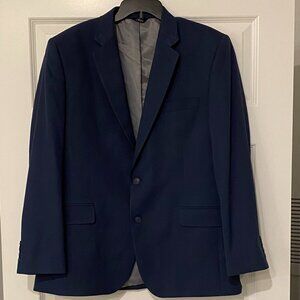 Haggar Men's Tailored Navy Suit Jacket Size 44R